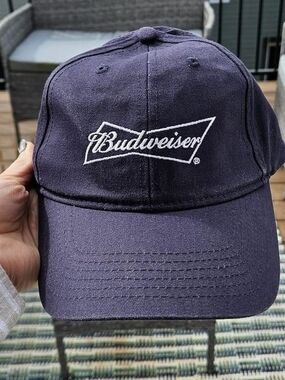 Budweiser Navy Cotton Cap with White Logo 100% Cotton